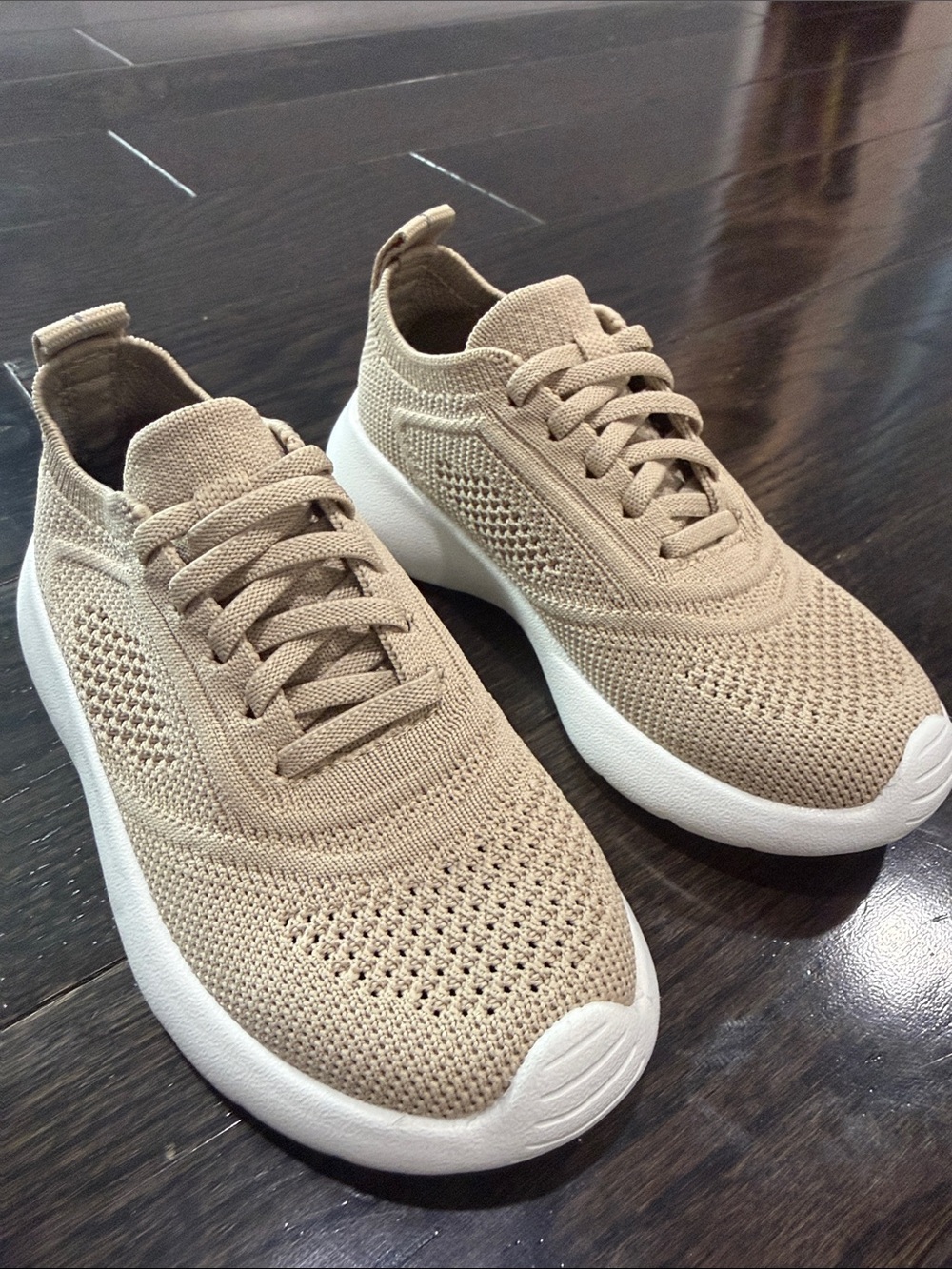 Kids Knit Sneakers in Beige - Lightweight Comfort